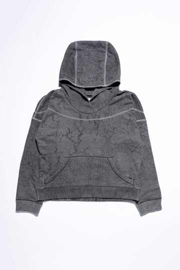 Crack-Dyed French Terry Hoodie